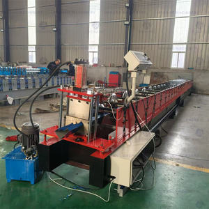 Machine de formage à froid pour gouttières en acier galvanisé de type K, pour la fabrication de tuyaux coudés et de gouttières de récupération d'eau métalliques - Product Image 1