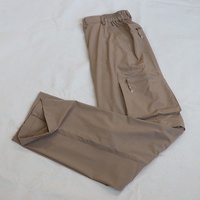 Celana Cargo Outdoor Custom Logo, Dapat Diubah Menjadi Celana Pendek, Pria, Cepat Kering, Bahan Nylon, Untuk Hiking, Camping, Memancing, Multi Kantong