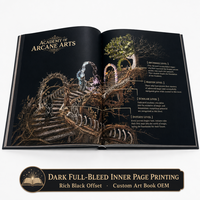 Impresión de Libros Personalizados con Offset, Edición de Coleccionista, Tapa Dura, Papel de Arte, Grabado en Relieve, Lámina Dorada, Tinta Invisible UV, Fábrica OEM