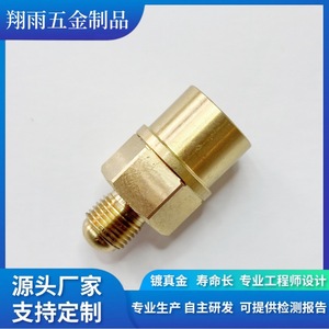 <b>Copper</b> Internal Hexagon <b>Screws</b> And Plugs 20mm Max Diameter 80mm Length Finishing Machining For Adapters Connectors - Product Image 4