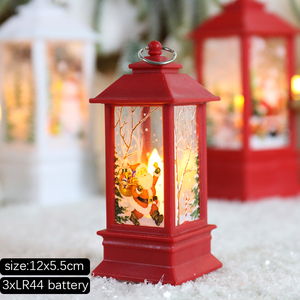 Xmas Kids Gift Merry <strong>Christmas</strong> Santa Claus Snow Lanterns <strong>Christmas</strong> <strong>Tree</strong> <strong>With</strong> Led <strong>Lights</strong> Decorations - Product Image 1