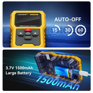 Testeur de câble PoE NOYAFA NF-8504 BT/AT/AF RJ45 CAT5 CAT6 avec détection de tension, mesure de la longueur du câble et fonction de flash de port - Product Image 6