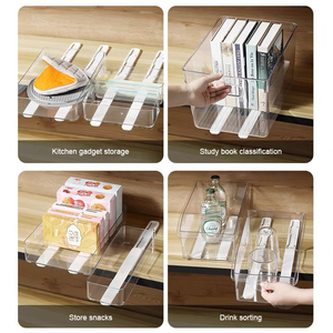 Boîte de rangement multifonctionnelle pour accessoires, avec rails de glissière pour tiroirs DIY et organisateur de placard - Product Image 6