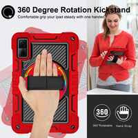 Étuis robustes pour tablette Xiaomi Redmi Pad 2 11 pouces 2025 avec béquille, rotation à 360°, sangle de main et d'épaule, protection contre les chocs