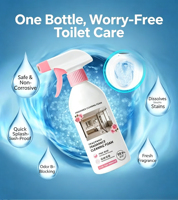 Agent nettoyant moussant parfumé pour toilettes, nettoyant puissant, désodorisant, détartrant puissant, éliminateur de jaunissement, nettoyant WC 500ml 1 pièce