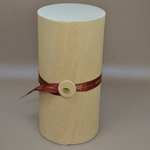 Boîtes rondes et carrées en bois d'écorce <span class=keywords><strong>de</strong></span> bouleau naturel Emballage cadeau esthétique pour le thé Bouteilles <span class=keywords><strong>de</strong></span> crème <span class=keywords><strong>de</strong></span> vin <span class=keywords><strong>rouge</strong></span> Contreplaqué Stockage Artisanat Utilisation - Product Image 4