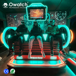 9D VR <span class=keywords><strong>Robot</strong></span> hình mô phỏng 3 chỗ ngồi 9D thực tế ảo Điện Ảnh giả lập cho công viên giải trí VR - Product Image 2