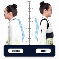 Correcteur de posture ajustable pour enfants et adolescents, avec coussinets d'épaule, redresseur de dos, soutien de la colonne vertébrale et sangle de correction de la cyphose