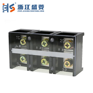 CZLS TC-2003 200A Copper Clot Bakelite Fixed Mounted Screw <strong>Terminal</strong> Block 2-4 Poles 11-20 Contacts Better Insulation <strong>Terminal</strong> - Product Image 2