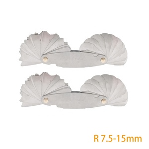 Độ chính xác cao thép không gỉ tròn ARC Radian công cụ đo bán kính mẫu đo Bộ R1-7 r R7.5-15 R7.5-15 - Product Image 4