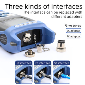 Penguji Kabel Serat Optik FTTH dengan Konektor SC/FC Meteran Daya Serat Optik -70 DBm~+6 DBm - Product Image 3