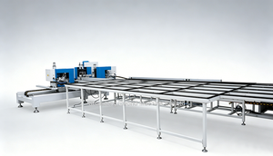 Ligne de production automatique de fenêtres en acier inoxydable avec machines de soudage CNC contrôlées par PLC, machines de nettoyage des coins, moteur et roulement - Product Image 2