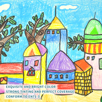 Crayons de dessin Sunny Art aux couleurs vives et aux formes mignonnes, 12 couleurs, crayons en plastique pour les doigts