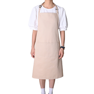 Kefei Tablier à bavette en poly <span class=keywords><strong>coton</strong></span> personnalisable Accessoire de jardin et de cuisine imperméable pour chef serveur coiffeur usage domestique - Product Image 2