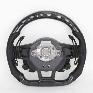 Volant en cuir à LED avec bouton de sélection pour VW Volkswagen <span class=keywords><strong>Golf</strong></span> <span class=keywords><strong>8</strong></span> R 5 6 7 7.5 MK8 MK6 MK7 6R 7R 8R Gti Jetta - Product Image 2