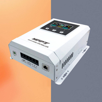 Contrôleur de charge solaire MPPT 100A avec détection automatique de tension 12V/24V, régulation intelligente pour les systèmes solaires hors réseau