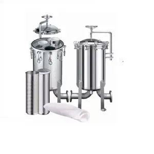 Liquid filtration stainless steel bag filter housing for water liquid/juice/beer/wine/milk filtration