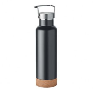 Thermos en acier inoxydable personnalisé avec logo, 500 ml, double paroi, fond en liège, bouteille d'eau portable pour l'extérieur, cadeau, sport, fitness - Product Image 3