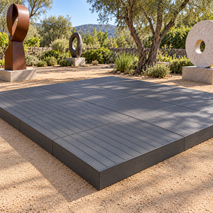 Plataforma de Madera Compuesta Prefabricada para Acampar al Aire Libre, Plataforma Modular Impermeable Ajustable de Acero Galvanizado de Alta Resistencia para Proyectos de Villas - Product Image 4
