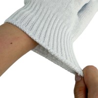 Guantes de Algodón de Calibre 10 con Palma Recubierta de Puntos, Resistentes al Desgaste, para Automoción