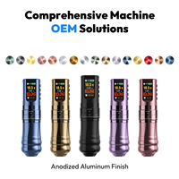 OEM ODM Draadloze Tattoo Pen met LED Display, 2.4-4.2mm slaglengte, op maat gemaakte tattoo pen, tattoo machine voor tattoo artiesten