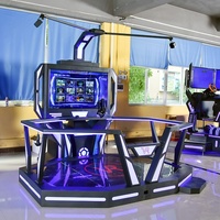 Simulateur de tapis roulant de réalité virtuelle à 360 degrés Kuermai pour parcs d'attractions commerciaux intérieurs, en tôle et acrylique, pour jeux de marche