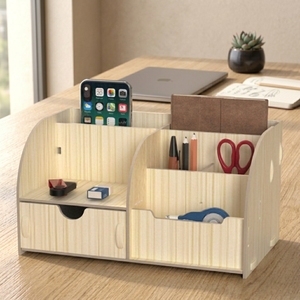 Simple Multifunctional <b>Desk</b> Organizer Paper Storage Box With <b>Phone</b> <b>Stand</b> <b>For</b> Office Use - Product Image 3