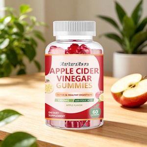 Gomitas de Vinagre de Sidra de Manzana con Sabor a Manzana, 60 Piezas, Suplemento Dietético Masticable con Ácido Fólico <span class=keywords><strong>para</strong></span> Uso Diario - Product Image 4