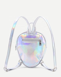Mochila Holográfica Alien Kawaii - Bolso Bandolera Plateado de PU Sintético, Mochila Escolar para Niñas Espaciales - Product Image 3