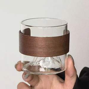 Taza de vidrio transparente de borosilicato de alta resistencia a la temperatura, taza de té de una sola capa para oficina, juego de tazas de té para el hogar. - Product Image 2