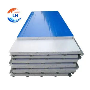 Corrugated Insulated Roofing Wall Sheets EN 14509 Expanded Polystyrene EPS Sandwich Panels