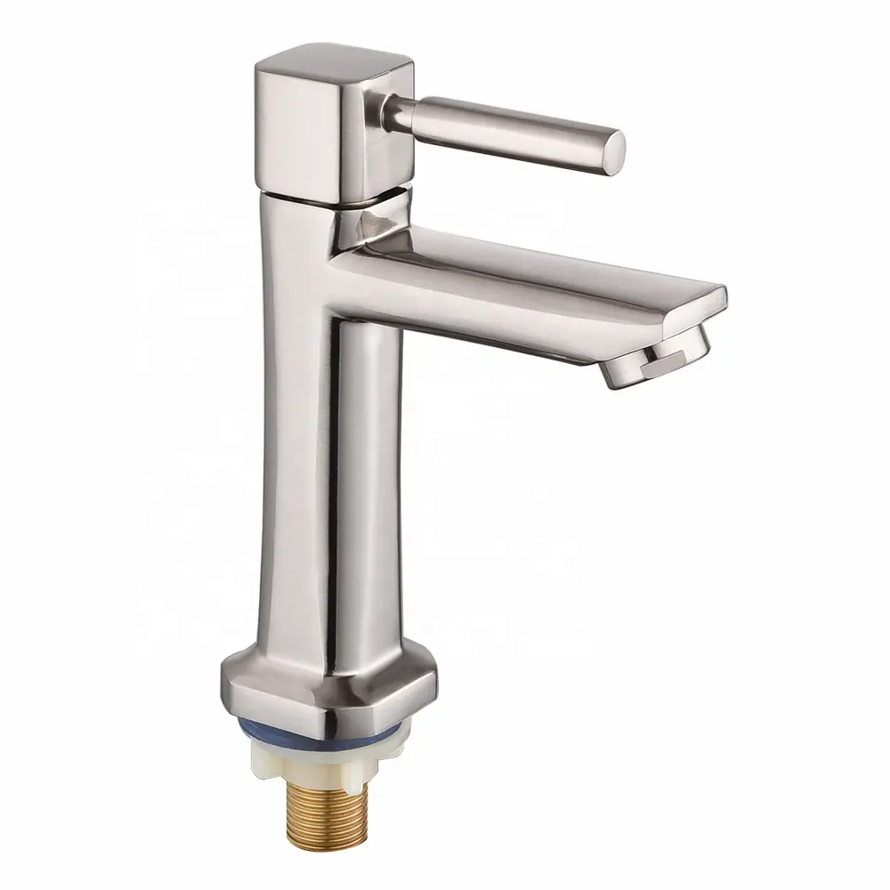 Classical design Deck Mounted Polished Nickel brushed Single lever cold water Basin Tap Bathroom Sink Faucet