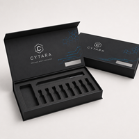 Caja de Cartón Rígido Mate Personalizada con Logotipo para Viales de 3ml, 5ml y 10ml, con Cierre Magnético y Espuma Protectora