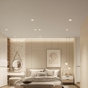 Ultra-mỏng Vòng nhúng Dimmable LED bảng điều chỉnh ánh sáng trần Downlight thiết kế hiện đại phong cách IP44 giá bán buôn - Product Image 5