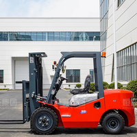 Forklift Diesel 3 Ton Dengan Sertifikasi CE, Mesin Bebas Oli, Tiang Angkat 3m 4.5m, Ban Pneumatik