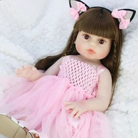 Muñeca de Juguete de Silicona Suave con Diseño de Niña Linda, Simulación de Cuerpo Humano, Material de PVC No Tóxico, Último Diseño de 2022