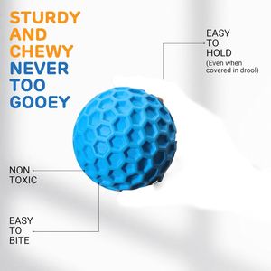 Wholesale Factory Natural Rubber Honeycomb Shape Squeaky <b>Ball</b> Interactive <b>Dog</b> Toys Elastic Rubber <b>Dog</b> <b>Ball</b> - Product Image 2