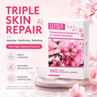Masker Wajah Bunga Sakura Rahasia Hyaluronic Acid Revitalizing OEM/ODM Tersedia, Dicari Agen Merek