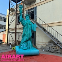 Personnage de déesse gonflable personnalisé professionnel, personnage de déesse gonflable publicitaire, figurine de la Statue de la Liberté