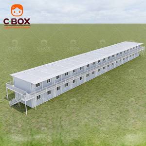 Cbox Wholesale Prefab Modular Flat Pack Office Site Dormitory Worker Camp School Teaching Buildings Mobile Container House - Product Image 1