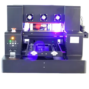Auto UV Printer Flatbed & Bottle UV Printer A3 Size Printing Machine for Phone Case