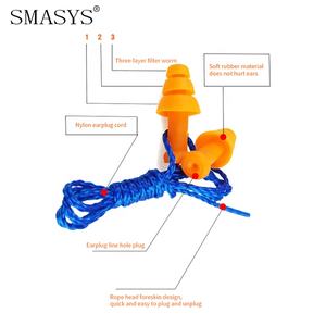 SMASYS bouchons d'<span class=keywords><strong>oreille</strong></span> filaires bouchons d'<span class=keywords><strong>oreille</strong></span> réutilisables de Protection du nez avec <span class=keywords><strong>bouchon</strong></span> d'<span class=keywords><strong>oreille</strong></span> à cordon - Product Image 2