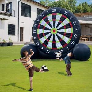 Bán buôn vui vẻ Velcro Inflatable bóng đá Mục tiêu thiết lập unisex PVC sân bóng đá trong nhà ngoài trời Inflatable bóng đá phi tiêu - Product Image 3