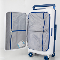 Valise rigide légère à ouverture frontale pour PC, roues pivotantes à 360°, valise de voyage d'affaires, serrure TSA, élégante