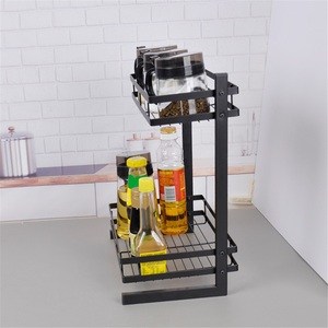 Kitchen <b>Towel</b> Storage Rack Double-layer Stainless Steel Waterproof Modern Drain Countertop Rack - Product Image 4