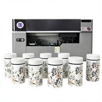 Imprimante UV Cylindrique de Bureau HanHuang HH-DY80ZM pour Bouteilles et Flacons, Production Automatique de Plus de 1000 Pièces par Jour, Encre UV Écologique, Portable