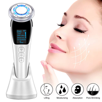 Masseur facial pour usage domestique, combine la fonction lumineuse avec le massage, soutient un soin complet du visage au quotidien.