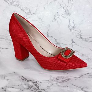 Scarpe da Donna con Tacco Largo 7,5 cm, Calzature Eleganti per Tutte le Stagioni, Scarpe da Lavoro - Product Image 4