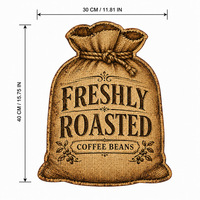 Plaque en métal gaufrée vintage « Grains de café fraîchement torréfiés » pour décoration murale de café rustique, personnalisable, fabrication OEM directe usine