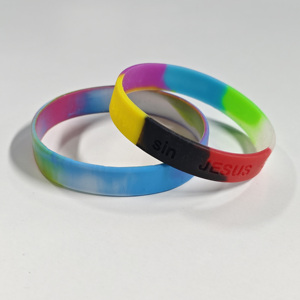 Pulsera de silicona personalizada con diseño de cruz, pulseras de goma, llavero con cuentas, creativo de baloncesto con bolsillo - Product Image 6